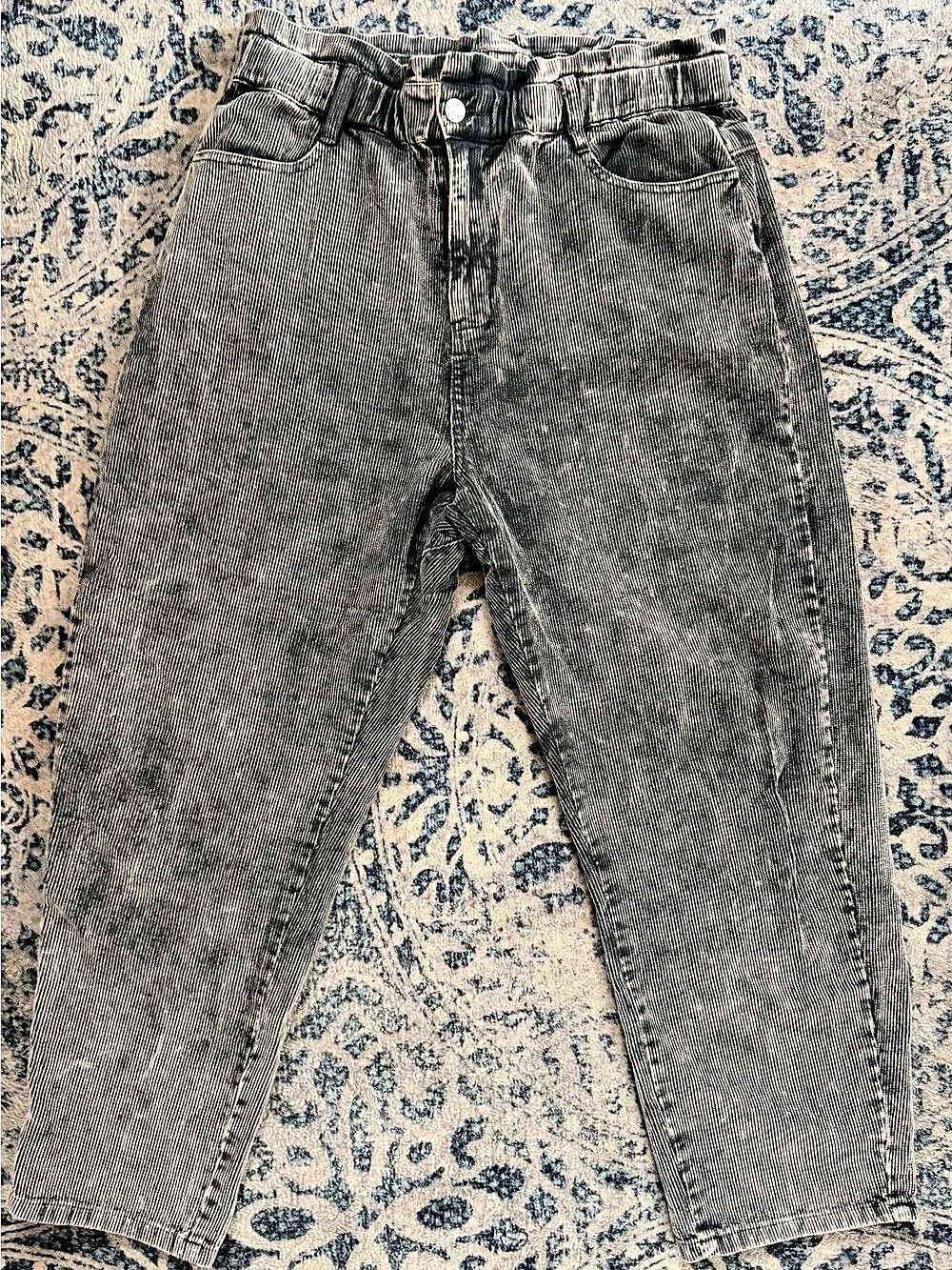 Mustard Seed Corduroy Boyfriend Jeans in Gray Size Large